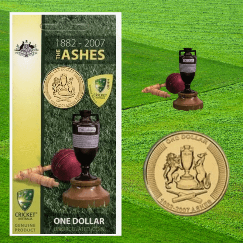 2007 Australian $1 Coin – Australian Cricket: The Ashes
