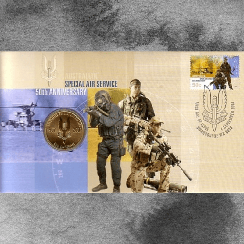 Australian SAS, 50th Anniversary 2007 Stamp & $1 Coin Cover!