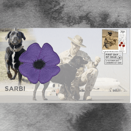 Sarbi – Special Issue Stamp - Australian Special Services Dog Serving in Afghanistan