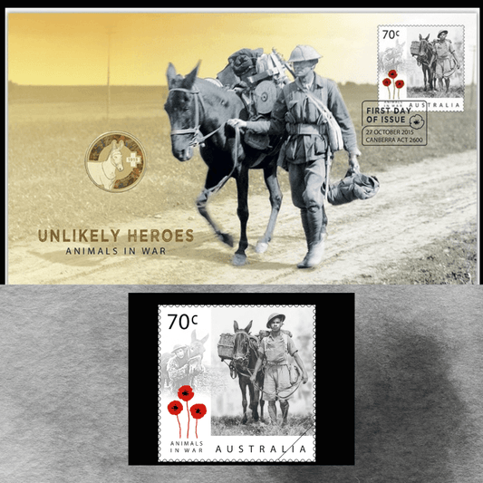 Unlikely Heroes: Animals in War $1 coin Cover