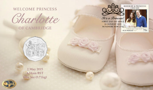 2015 Welcome Princess Charlotte of Cambridge 50 Cent PNC