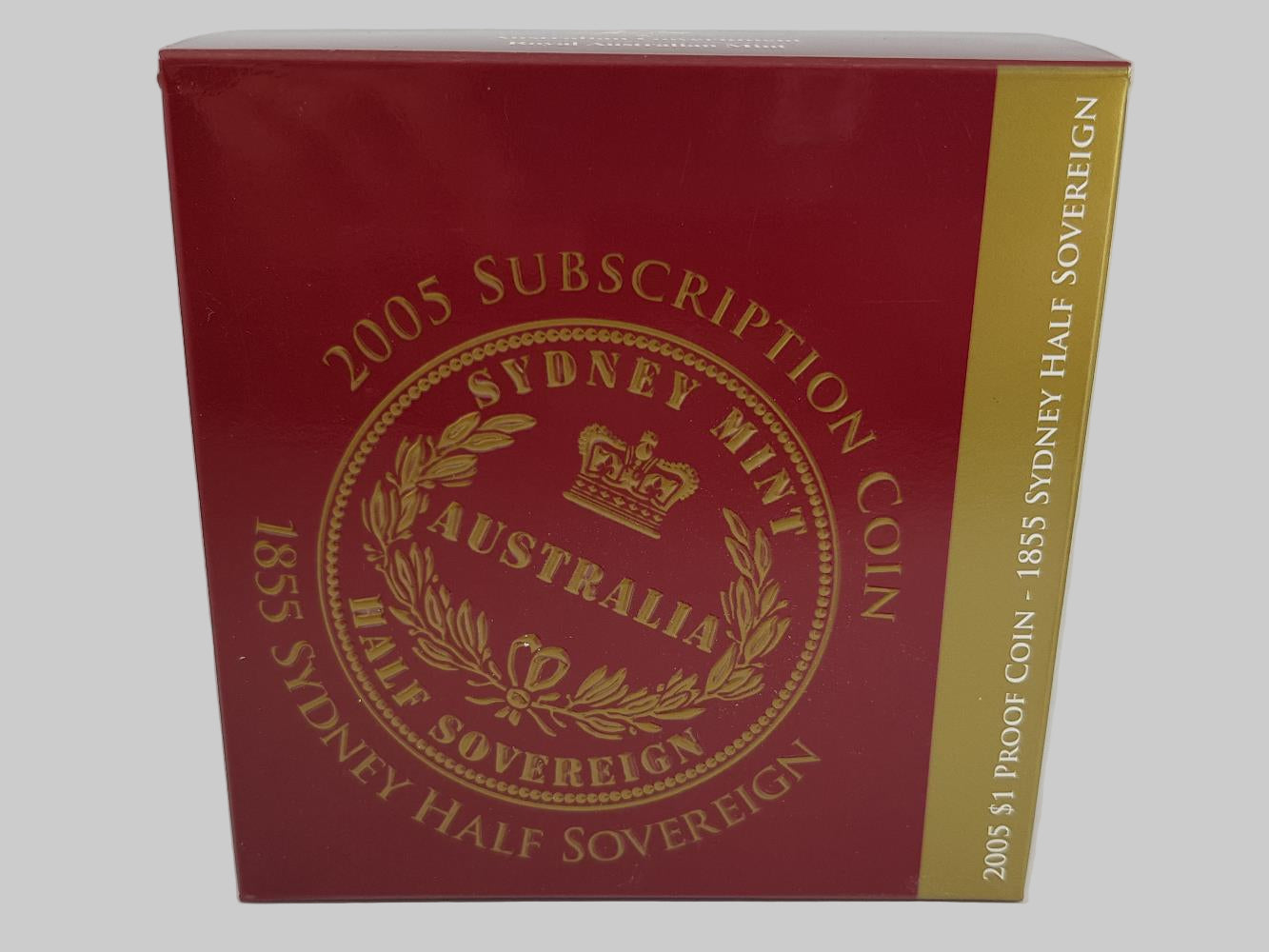 2005 $1 Proof Silver Coin – 1855 Sydney Half Sovereign Tribute