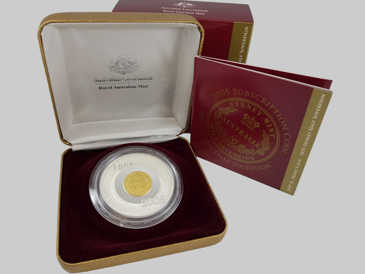 2005 $1 Proof Silver Coin – 1855 Sydney Half Sovereign Tribute