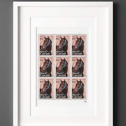 Black Caviar Framed Stamp Gift Set