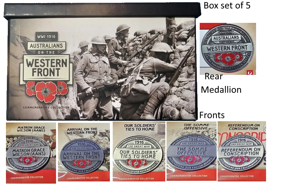 WW1 Western Front 5 Medallion Commemorative Collection – Limited Edition