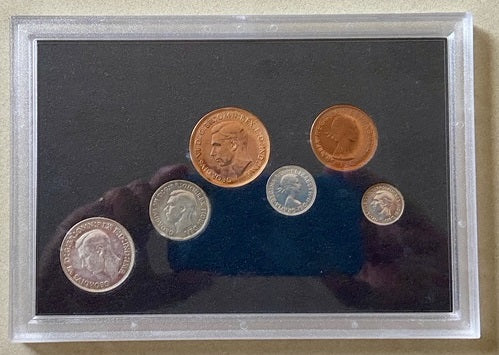 Australian Pre Decimal Coin Set In Sealed Display Case, Unopened