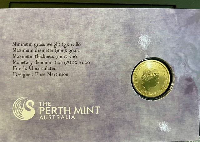 Australian Heritage Gift Perth Mint 2011 Baby Dingo 2011 Uncirculated $1 Coin