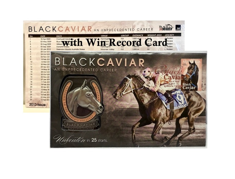 2013 BLACK CAVIAR - Aussie Legend Career MEDALLION COVER