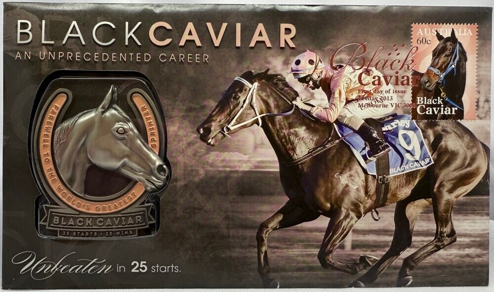 2013 BLACK CAVIAR - Aussie Legend Career MEDALLION COVER