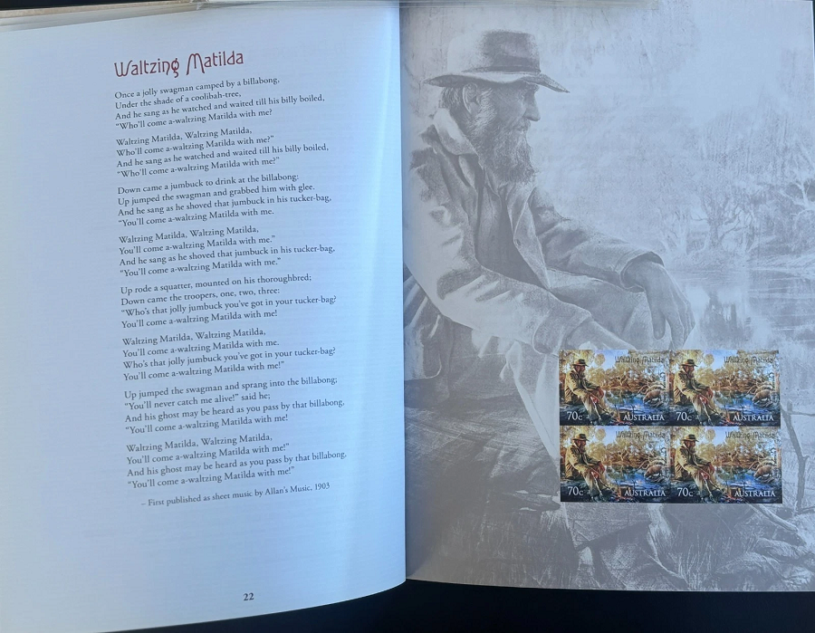 2014 Banjo Paterson Bush Ballads booklet History-Stamps-Poems