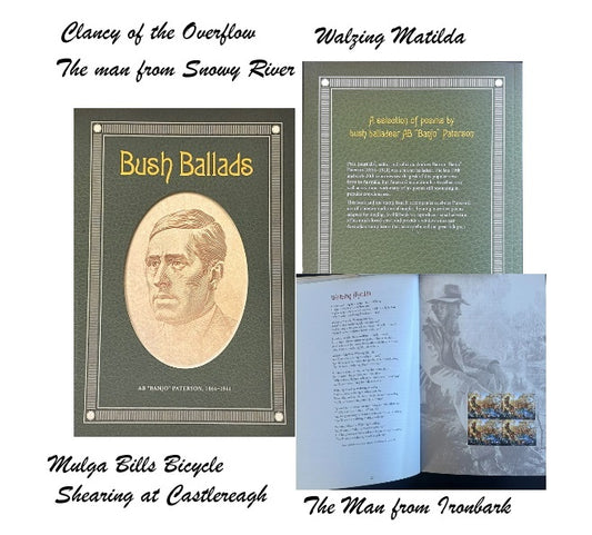 2014 Banjo Paterson Bush Ballads booklet History-Stamps-Poems