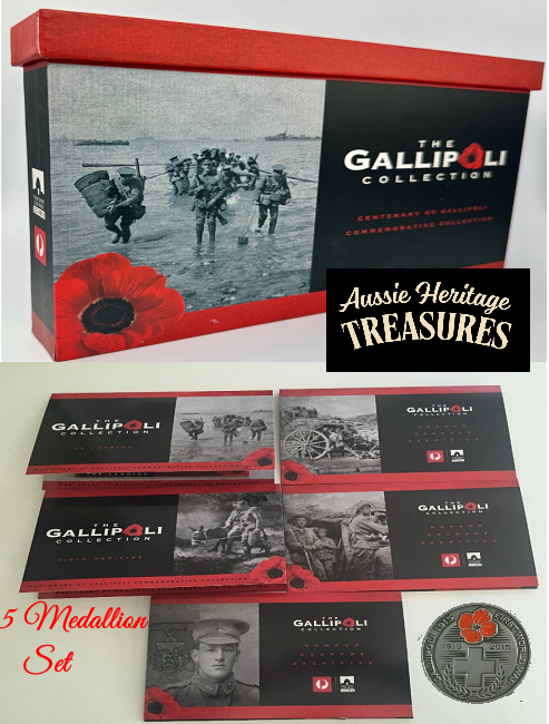 The Gallipoli Collection - 2015 Centenary of Gallipoli 5 Medallion Set