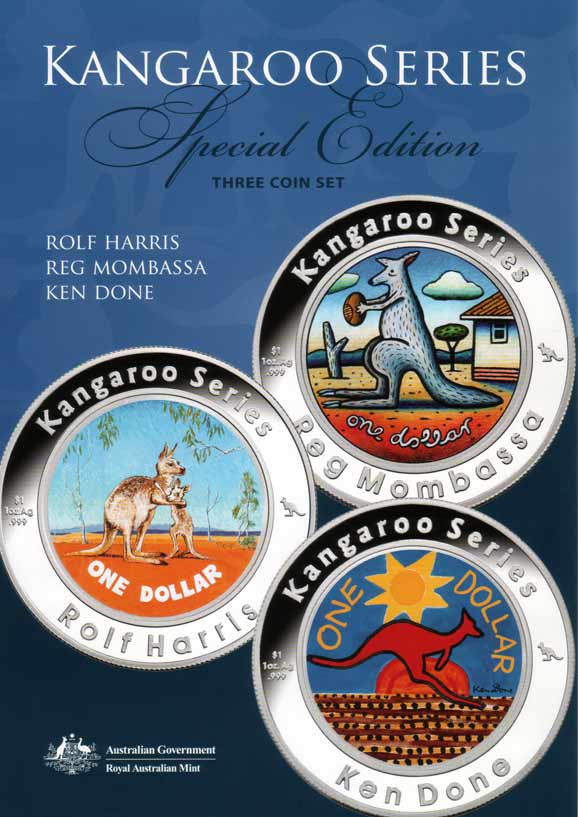 2009 Kangaroo Series Special Edition Three-Proof $1 Coin Set