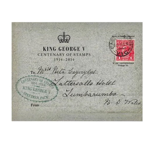 King George V Centenary of Stamps 1914–2014 Heritage Stamps - 50 x 70c