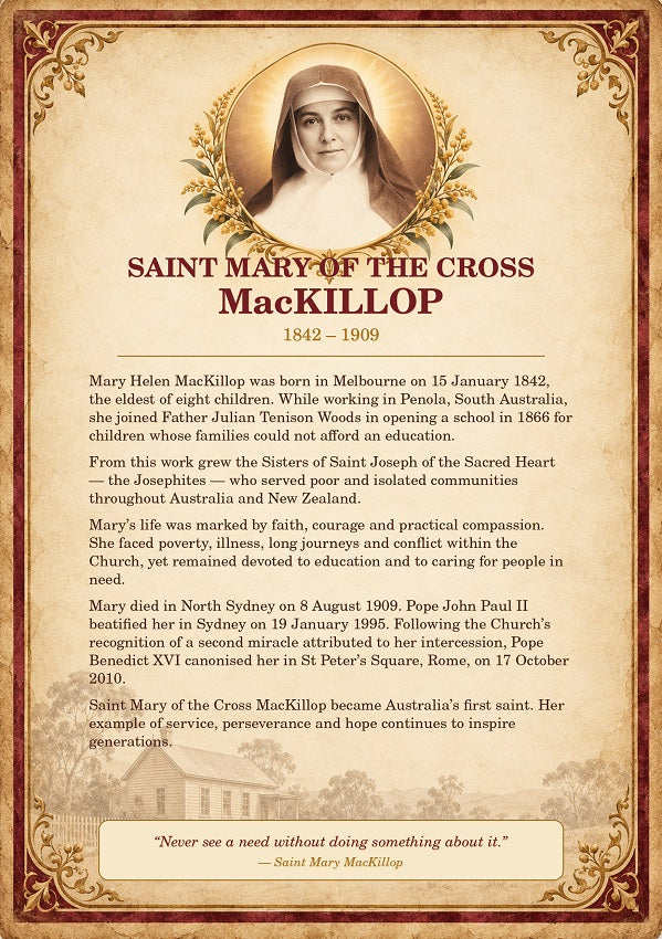 Remembering Australia's 1st Saint Mary MacKillop 1842 - 1909
