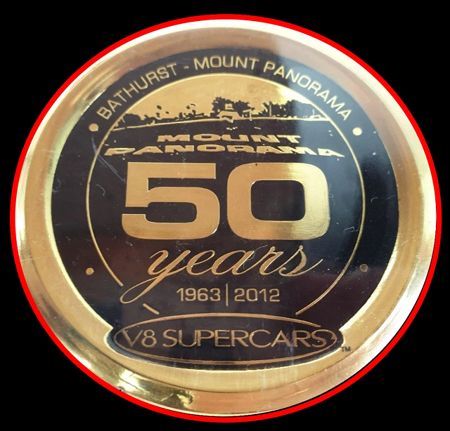 Celebrating 50 Years Racing At Bathurst - 2012 Medallion Cover - Car Racing Fans