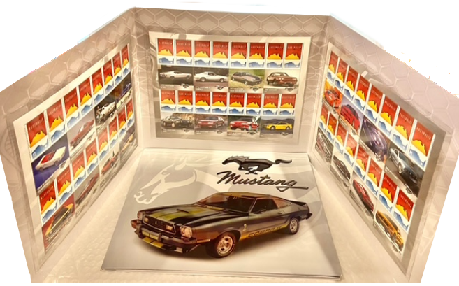 2018 Ford Mustang  Collector Pack from 1964 24 Mustangs 48 x $1 Stamps