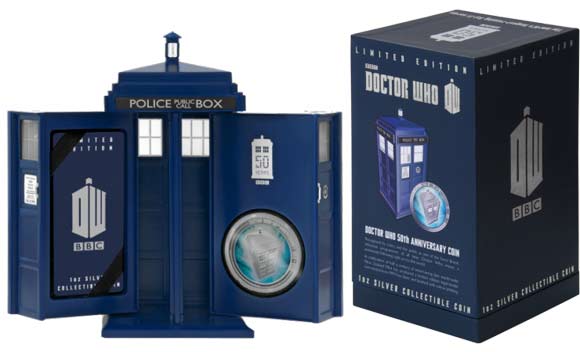 Doctor Who 50th Anniversary 2013 1oz Silver Coin – New Zealand Mint Limited Edition