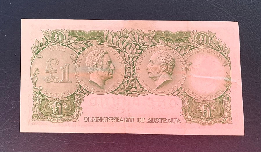 1953 Australian One Pound Note – 1st Note Series Queen Elizabeth 11