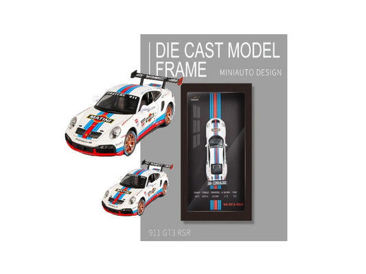 Porsche 911 GT3 RSR 1:32 Scale Model Car in Photo Frame