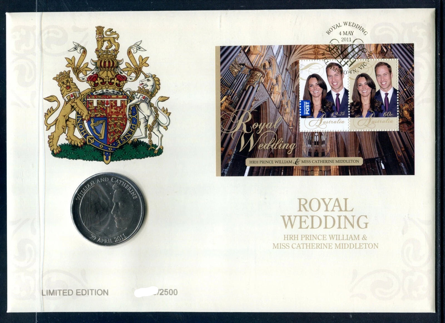 2011 £5 UK Coin William & Kate Royal Wedding - A Time to Remember - History
