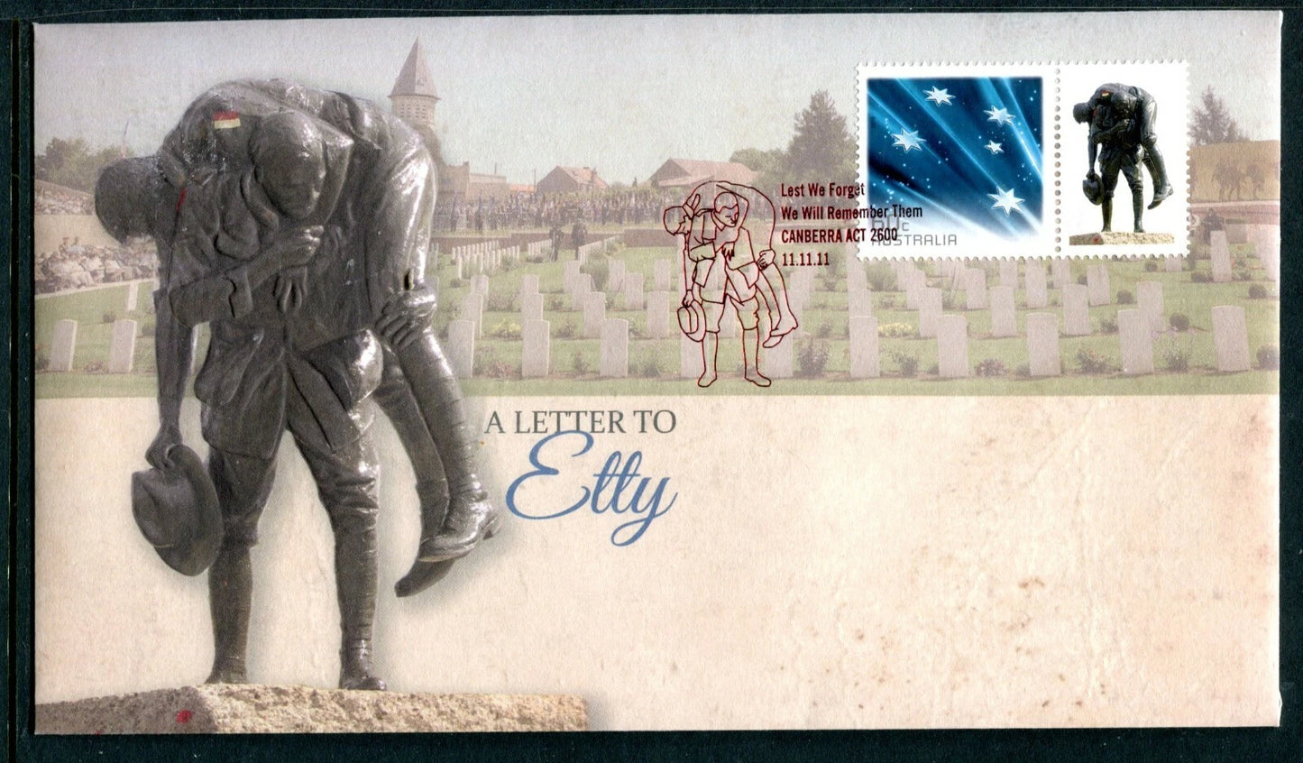 2011 A Letter to Etty – First Day Philatelic Cover