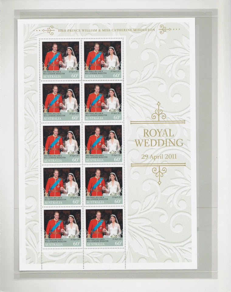 2011 Royal Wedding – HRH Prince William & Catherine Middleton Sheetlet Pack