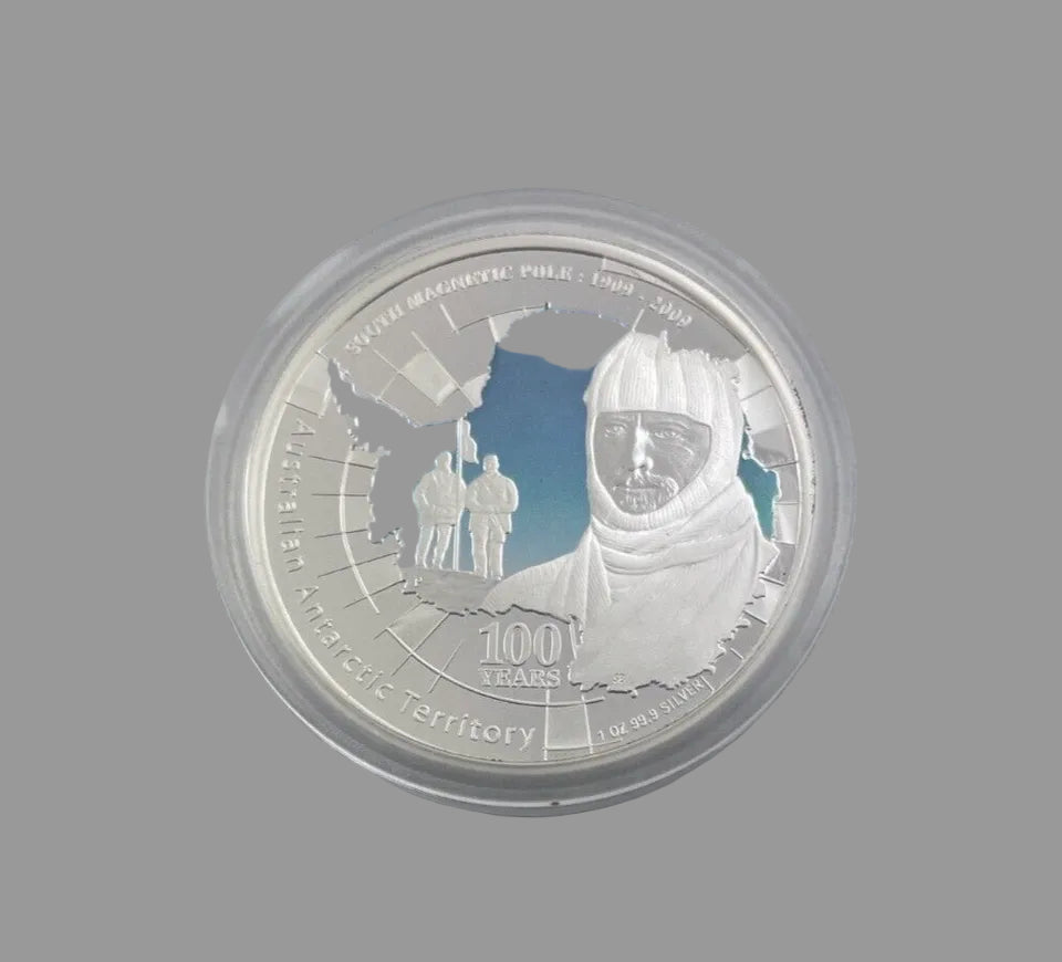 2009 Antarctic Territory – South Magnetic Pole 1oz Silver Proof Coin | Perth Mint