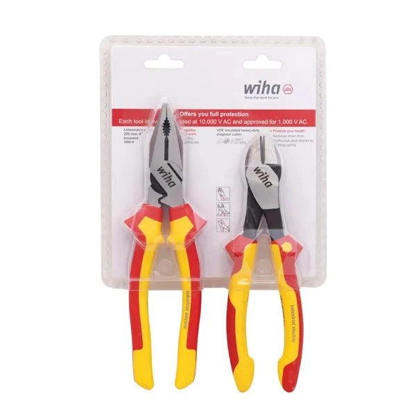 Wiha 2pc Pliers & Side Cutters Set 41926 - new VDE/1000V