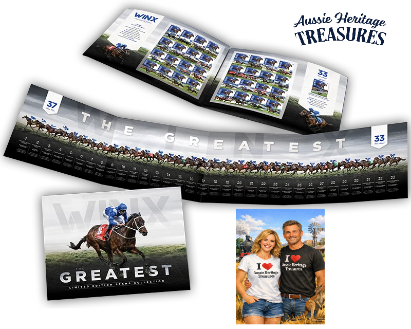 WINX – 33 Race Win Streak Presentation Pack - Winning TAB Ticket Rare - Family Gift